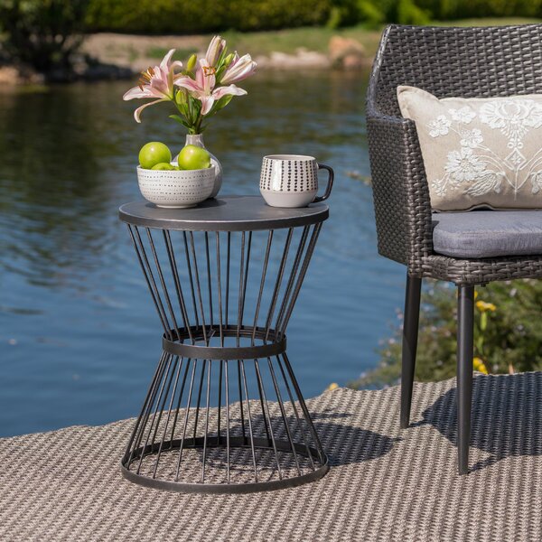 Wrought Iron Side Table Outdoor - img-humdinger